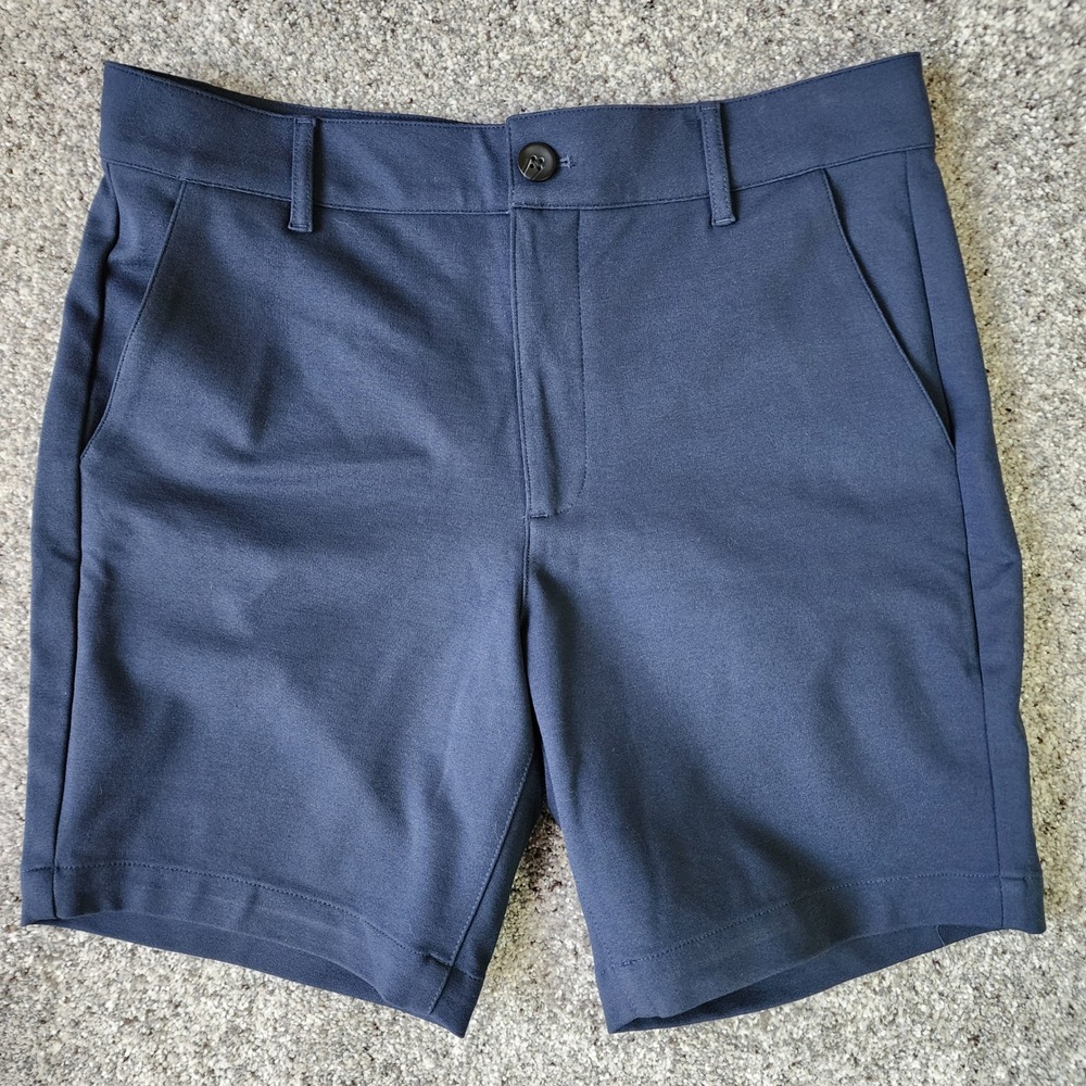 True Classic Chino Shorts Mens 32 Navy Blue Stretch Performance Excellent